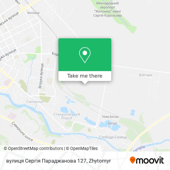 вулиця Сергія Параджанова 127 map