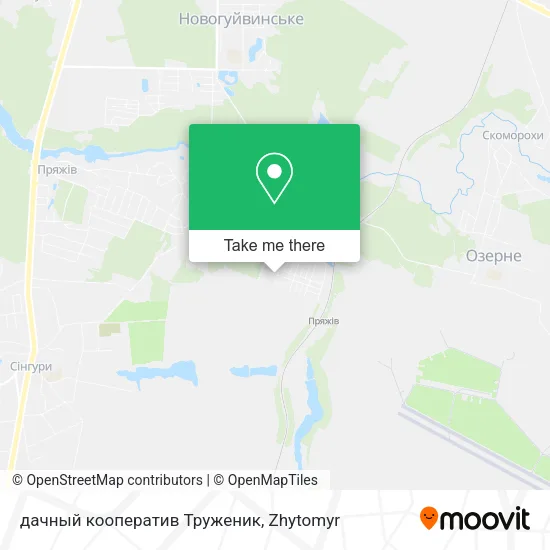 Карта дачный кооператив Труженик
