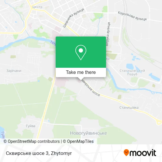 Карта Сквирське шосе 3