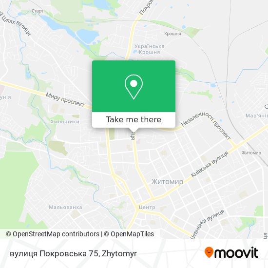 Карта вулиця Покровська 75