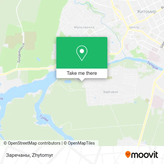 Карта Заречаны