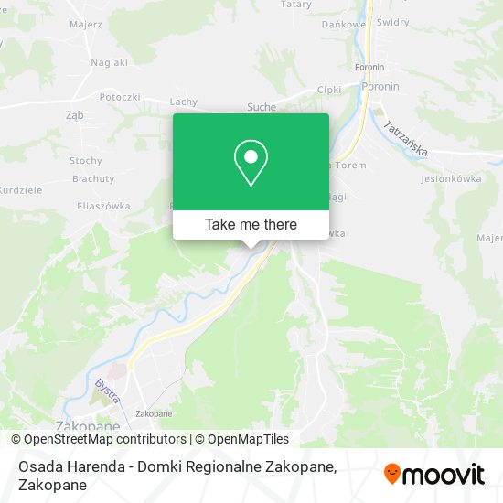 Osada Harenda - Domki Regionalne Zakopane map