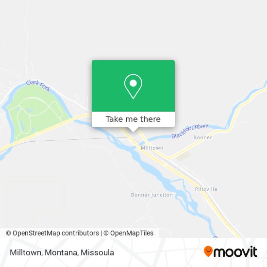 Mapa de Milltown, Montana