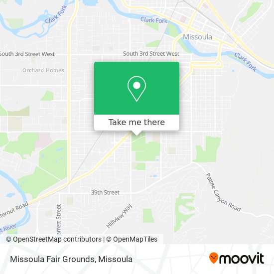 Missoula Fair Grounds map