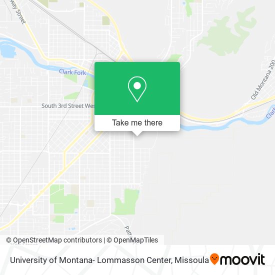 University of Montana- Lommasson Center map