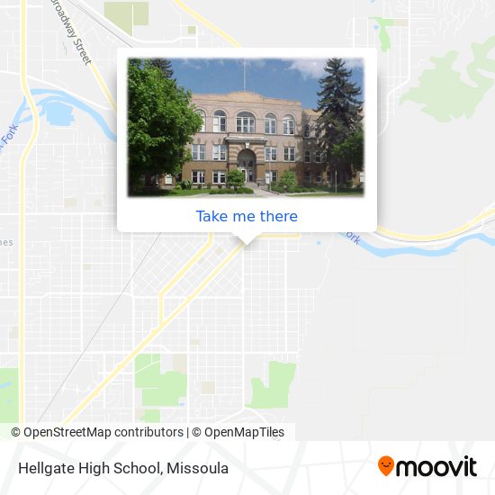 Hellgate High School map