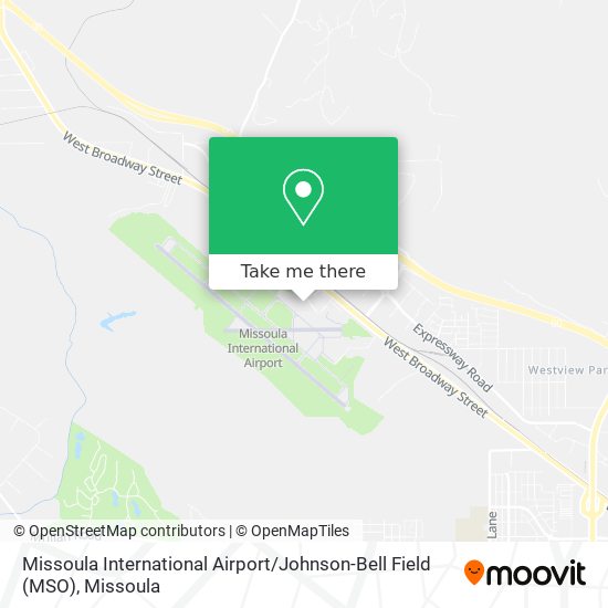 Missoula International Airport / Johnson-Bell Field (MSO) map