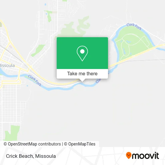 Crick Beach map
