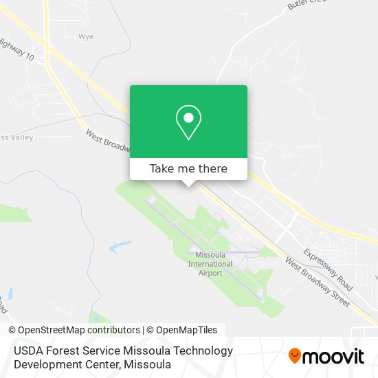 USDA Forest Service Missoula Technology Development Center map