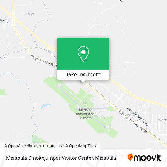 Missoula Smokejumper Visitor Center map