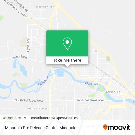 Mapa de Missoula Pre Release Center