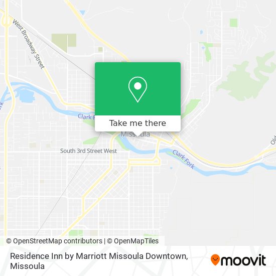 Residence Inn by Marriott Missoula Downtown map