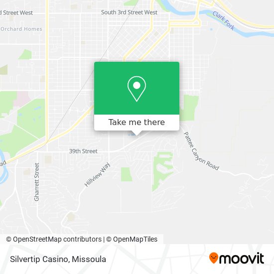 Mapa de Silvertip Casino