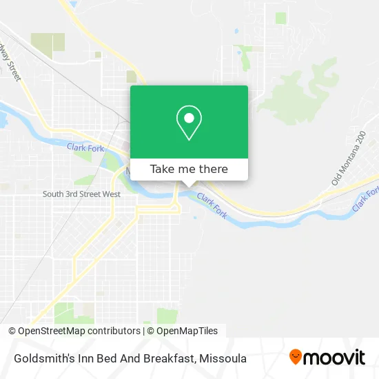 Mapa de Goldsmith's Inn Bed And Breakfast