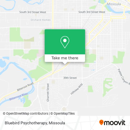 Bluebird Psychotherapy map