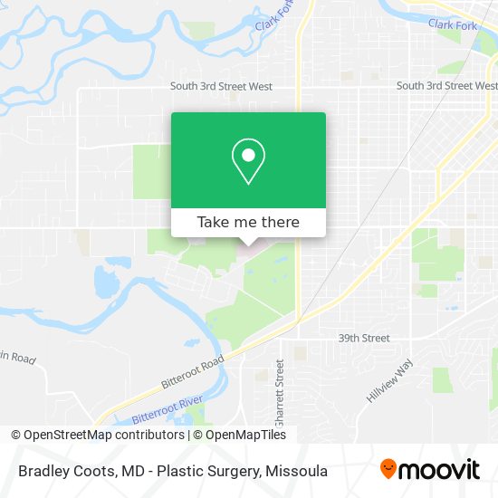 Bradley Coots, MD - Plastic Surgery map