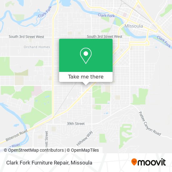 Clark Fork Furniture Repair map