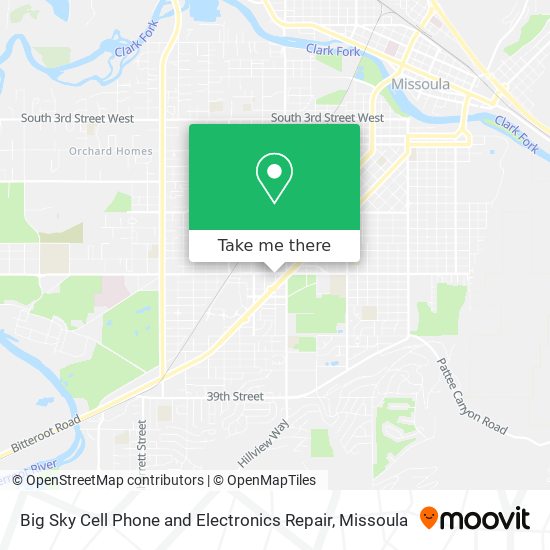 Big Sky Cell Phone and Electronics Repair map