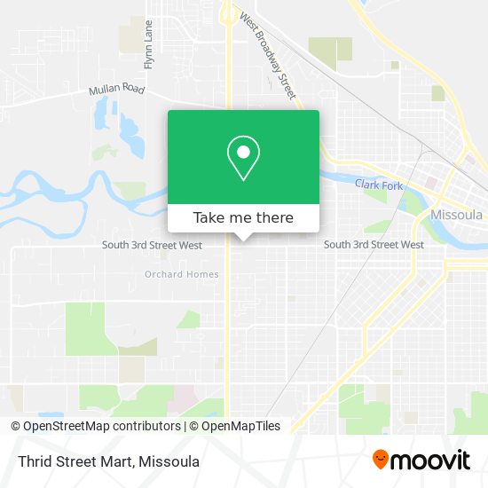 Thrid Street Mart map