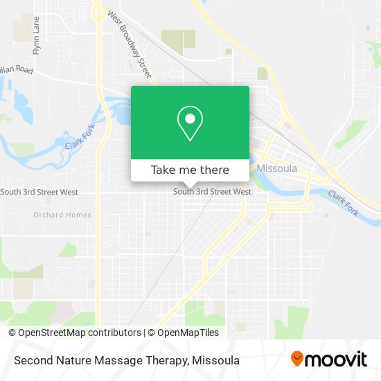 Mapa de Second Nature Massage Therapy