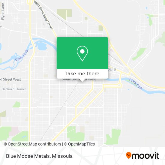 Mapa de Blue Moose Metals