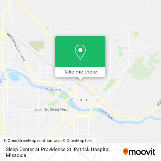 Mapa de Sleep Center at Providence St. Patrick Hospital