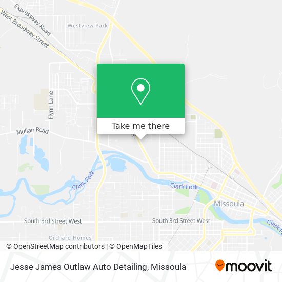 Jesse James Outlaw Auto Detailing map