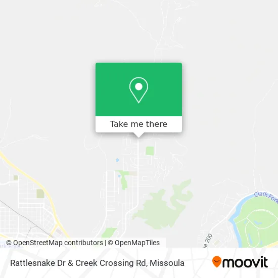 Rattlesnake Dr & Creek Crossing Rd map