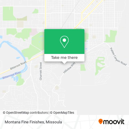 Montana Fine Finishes map