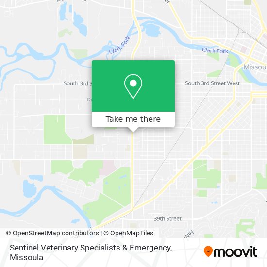 Sentinel Veterinary Specialists & Emergency map