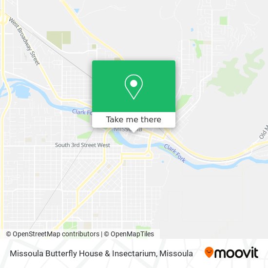 Missoula Butterfly House & Insectarium map