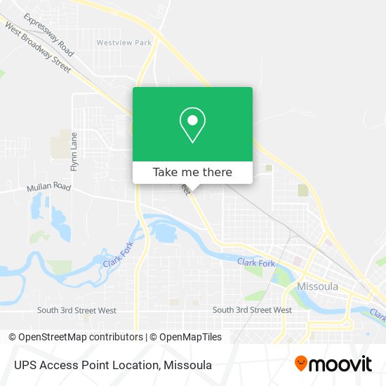 UPS Access Point Location map