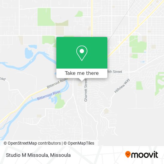 Studio M Missoula map