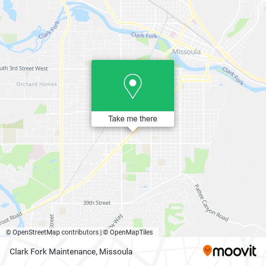 Mapa de Clark Fork Maintenance