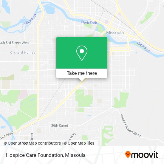 Mapa de Hospice Care Foundation