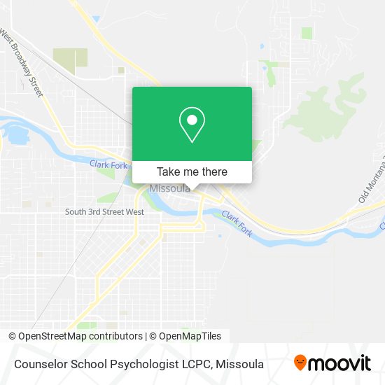 Mapa de Counselor School Psychologist LCPC