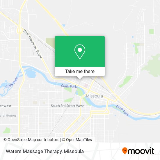 Waters Massage Therapy map
