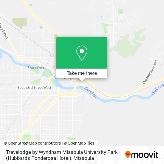 Travelodge by Wyndham Missoula University Park (Hubbards Ponderosa Hotel) map