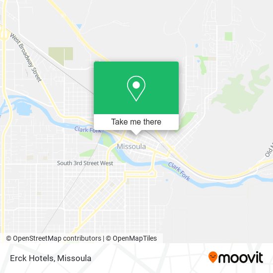 Erck Hotels map