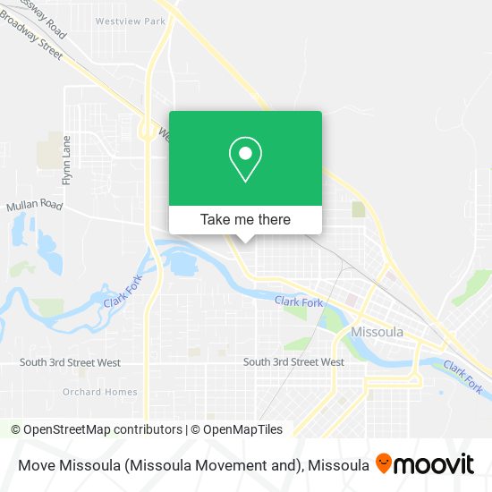 Move Missoula (Missoula Movement and) map