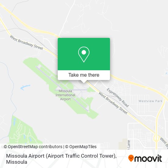 Missoula Airport (Airport Traffic Control Tower) map