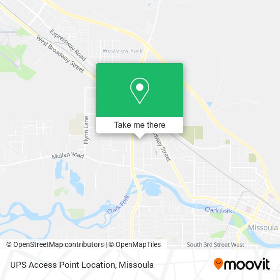 UPS Access Point Location map