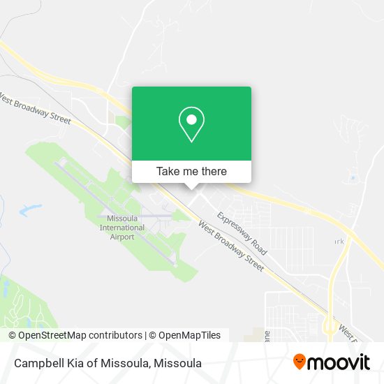 Campbell Kia of Missoula map