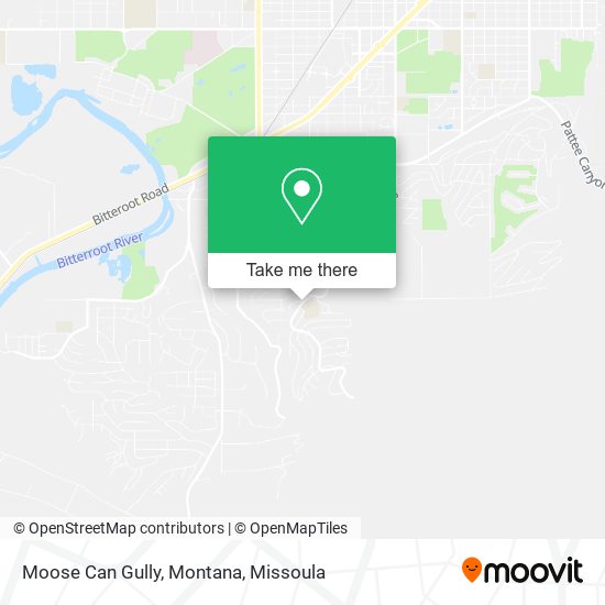 Moose Can Gully, Montana map