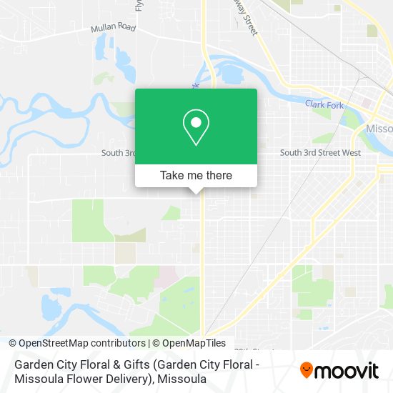 Garden City Floral & Gifts (Garden City Floral - Missoula Flower Delivery) map