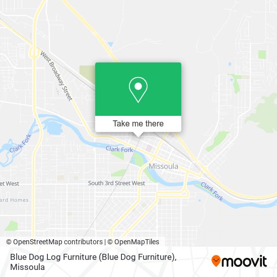 Blue Dog Log Furniture map