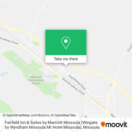 Fairfield Inn & Suites by Marriott Missoula (Wingate by Wyndham Missoula Mt Hotel Missoula) map