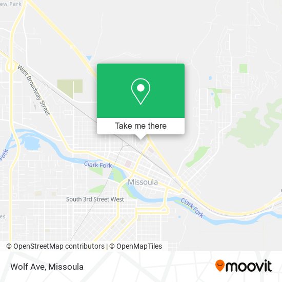 Wolf Ave map