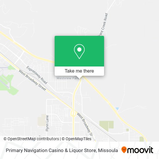 Mapa de Primary Navigation Casino & Liquor Store