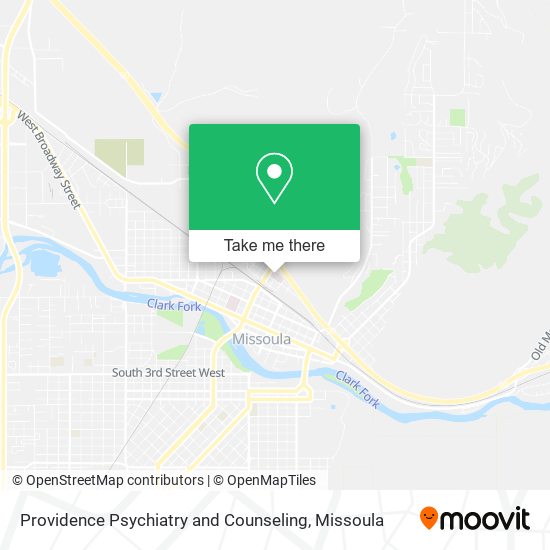 Providence Psychiatry and Counseling map